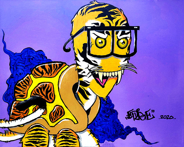 Tiger Todd Canvas Wall Art – Wood Frame Print