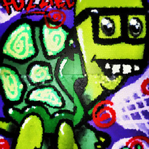 Puzzled Todd-Wooden frame canvas